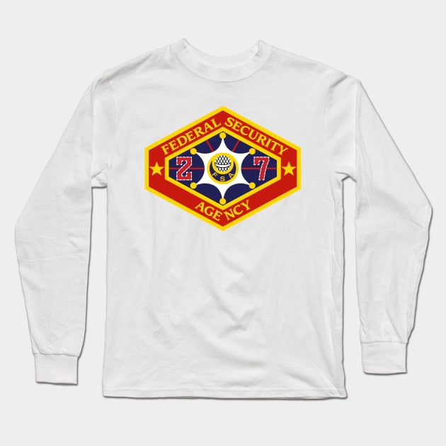 Federal Security Agency Long Sleeve T-Shirt by synaptyx